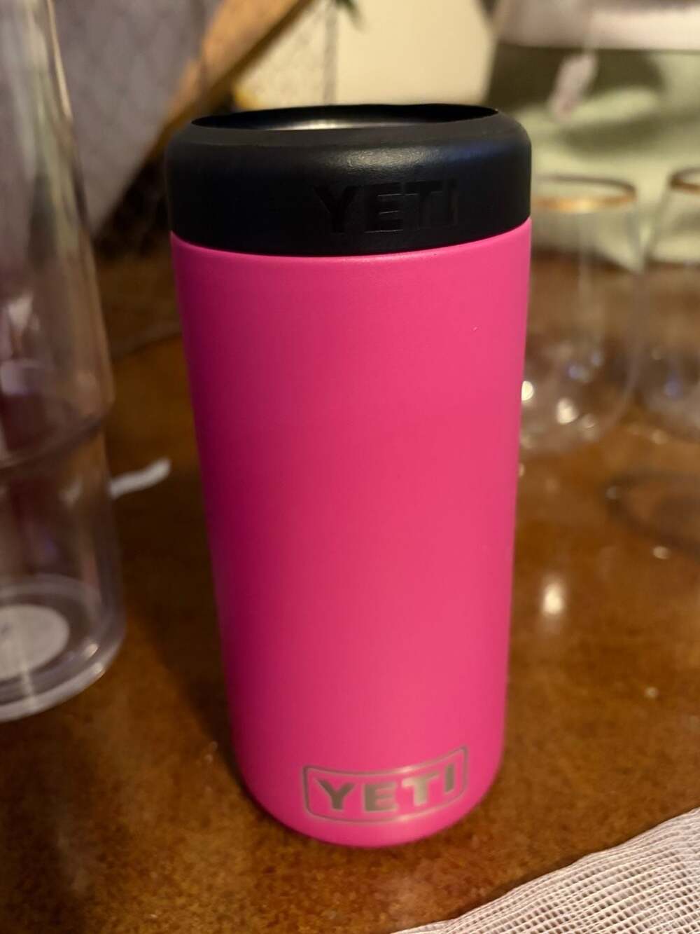 Yeti Rambler 12 oz Colster Slim Can Insulator Pink